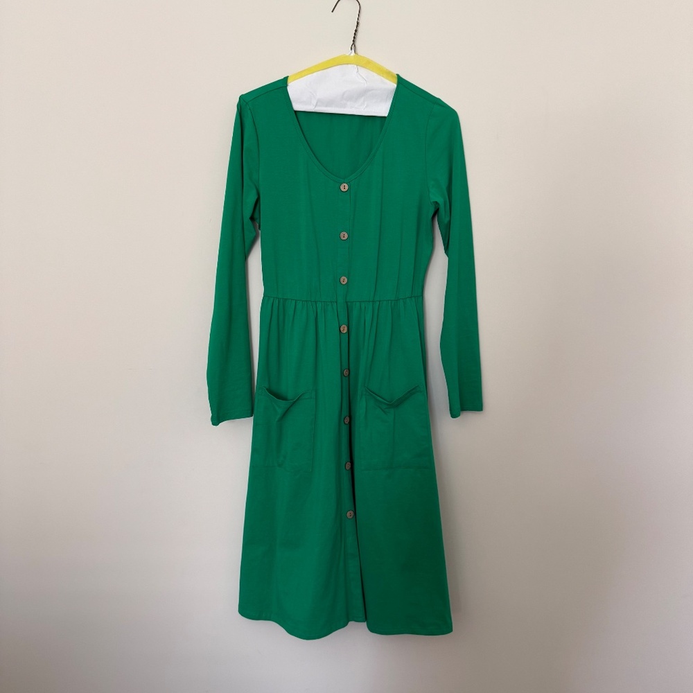 Ouges Women's Skater Dress | V Neck, Button Down,… - image 7